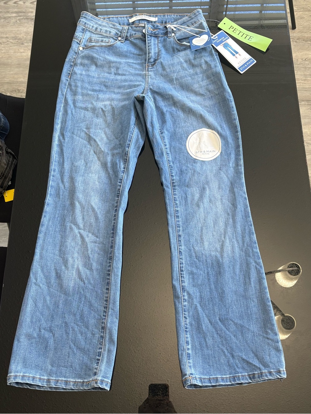 Petite Light Blue Flare Jeans — Classic Everyday Style
